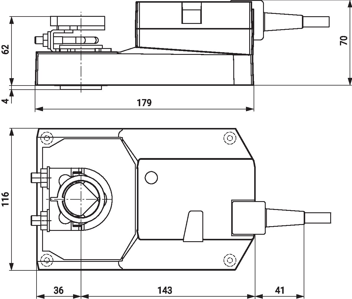 Электропривод Belimo GM24A (40 Н·м)