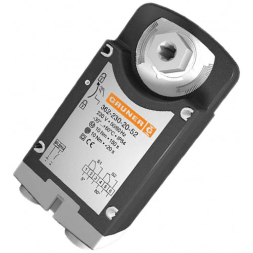 Электропривод Gruner 362-230-40-S2 40Нм/230В реверсивный