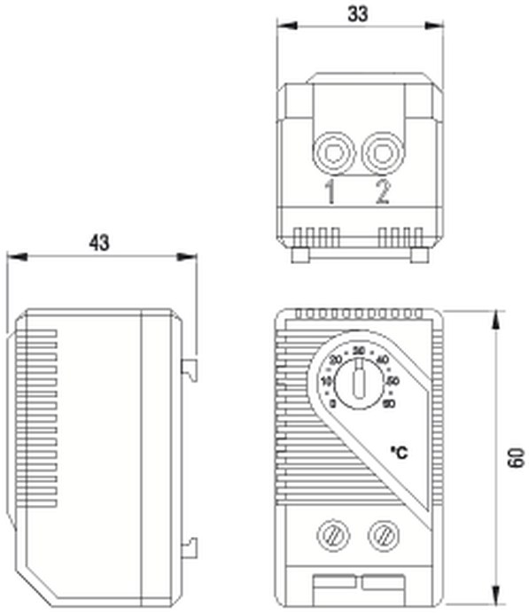 Сдвоенный термостат O.ERRE TMS