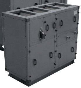 Приточно-вытяжная установка с пластинчатым рекуператором RWN-RP-500(50m)-ЕС-НЕ2,6-Vertical(N)
