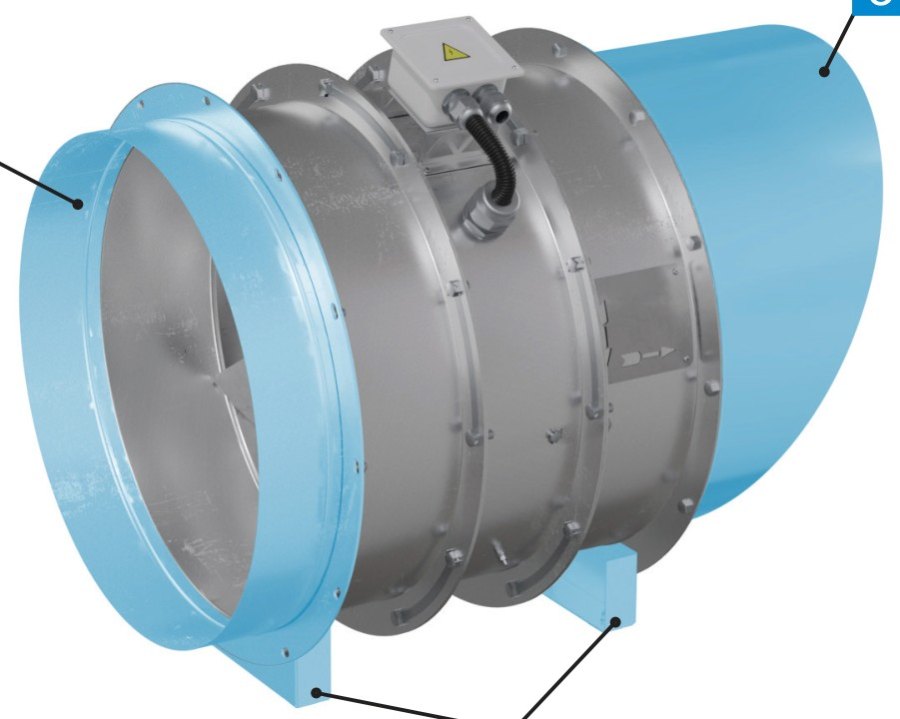 Вентилятор осевой РОСА-SMF-9-18,5/3000
