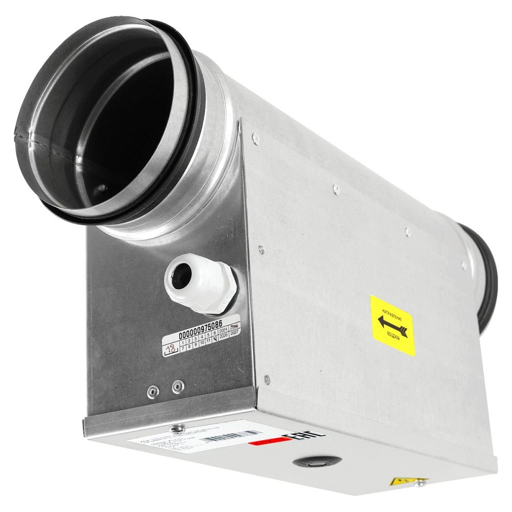 Электрический нагреватель для круглых каналов ZILON ZEA 160-6,0/3 Электрический нагреватель для круглых каналов ZILON ZEA 160-6,0/3
