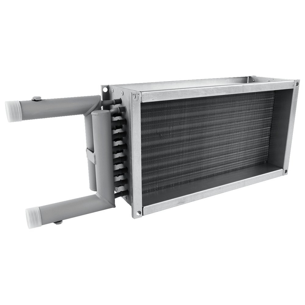 Водяной нагреватель для прямоугольных каналов ZILON ZWS 500x250-2